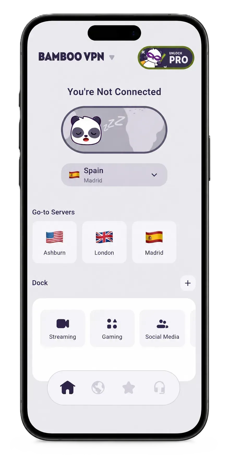 BambooVPN screen 1